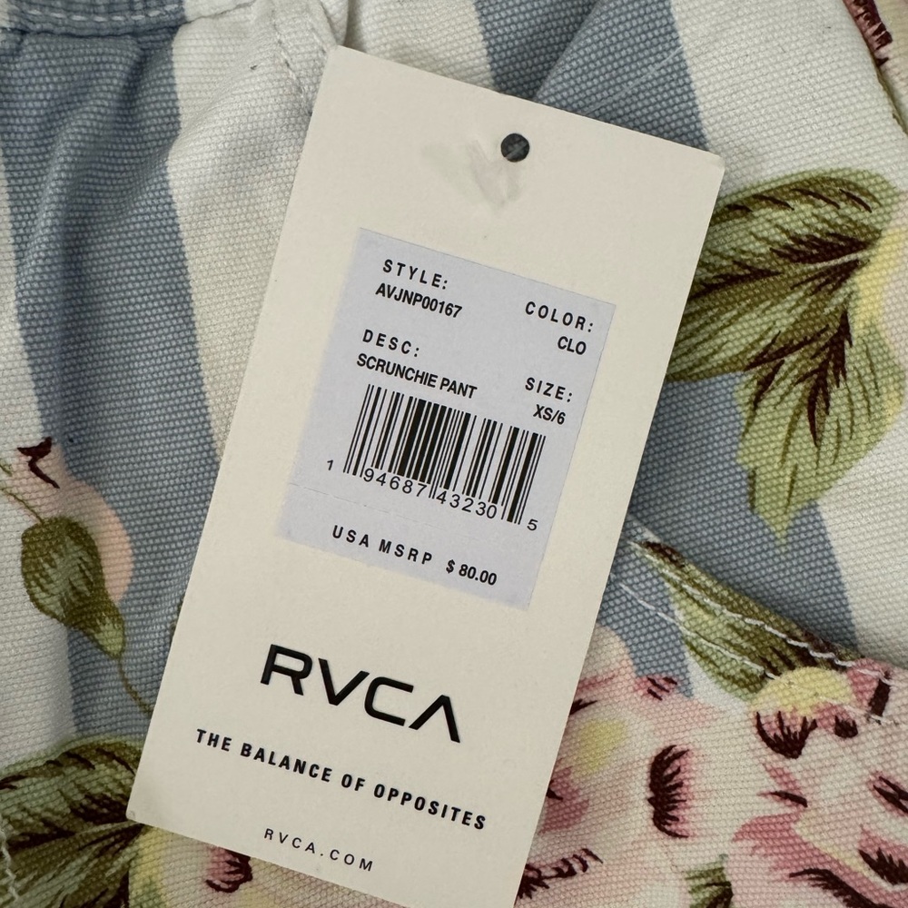 RVCA cotton twill floral pant - Picture 2 of 4